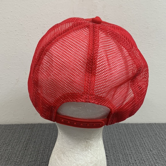 Vintage Guardian Auburn Trucker Hat Mens OSFA Red White Mesh Back Snapback P Cap - Picture 7 of 14